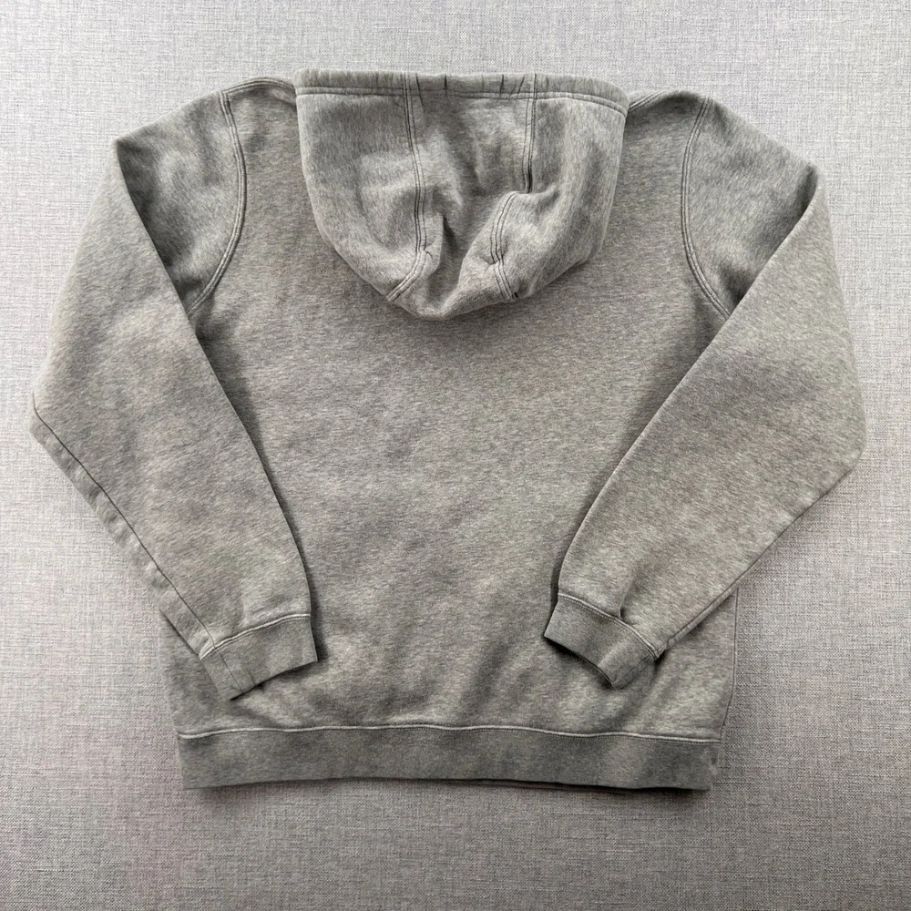 Nike Sportswear Club Fleece Pullover Hoodie Men Large Grey Active Minimal Lounge
